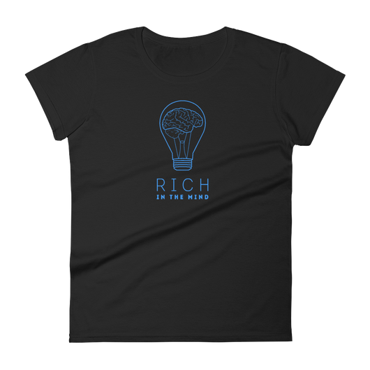 Women's RICHINTHEMIND/ brainbulb short sleeve t-shirt
