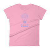 Women's RICHINTHEMIND/ brainbulb short sleeve t-shirt