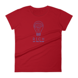 Women's RICHINTHEMIND/ brainbulb short sleeve t-shirt
