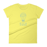 Women's RICHINTHEMIND/ brainbulb short sleeve t-shirt