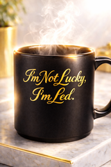 Im Not Lucky, Im Led. A Faith-Driven Luxury Mug for the Guided