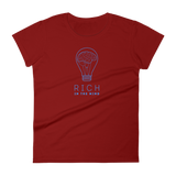 Women's RICHINTHEMIND/ brainbulb short sleeve t-shirt